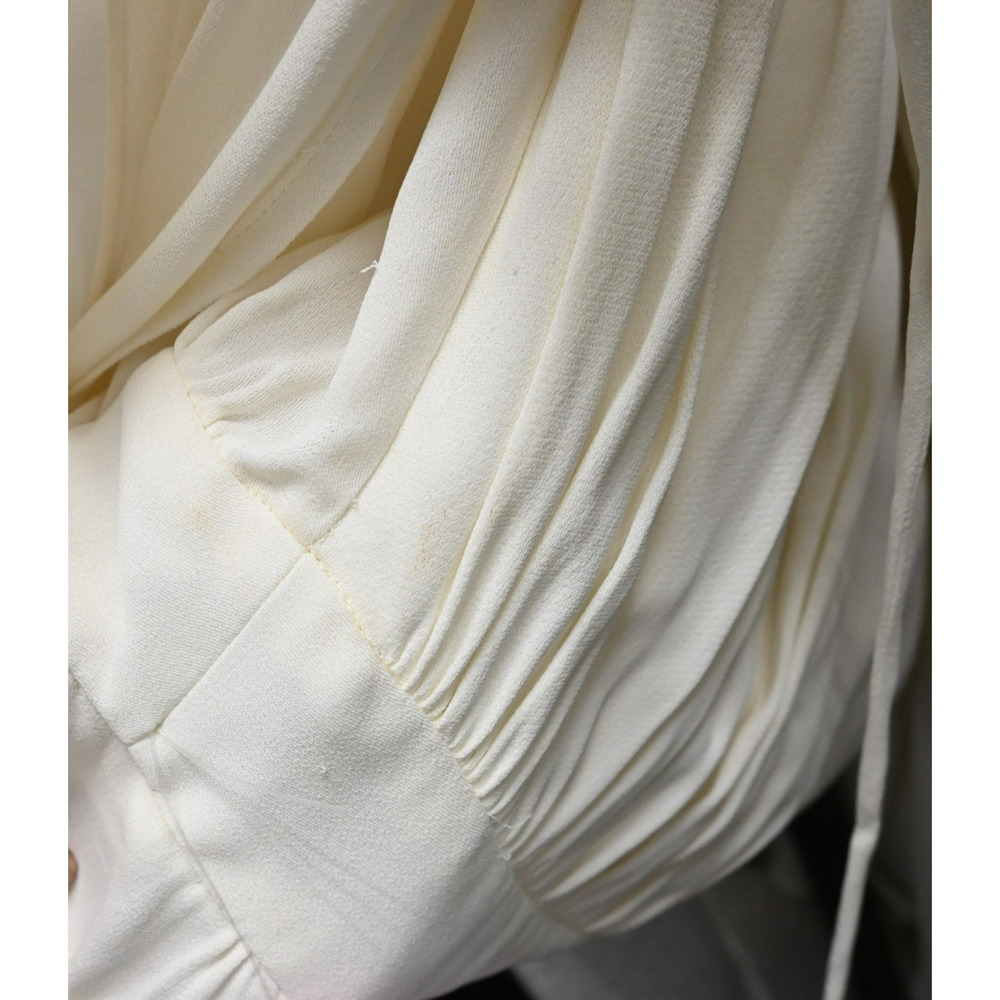TORY BURCH Evalene New Ivory Sleeveless Tie-Shoulder Maxi Dress Size 8 - Picture 13 of 13